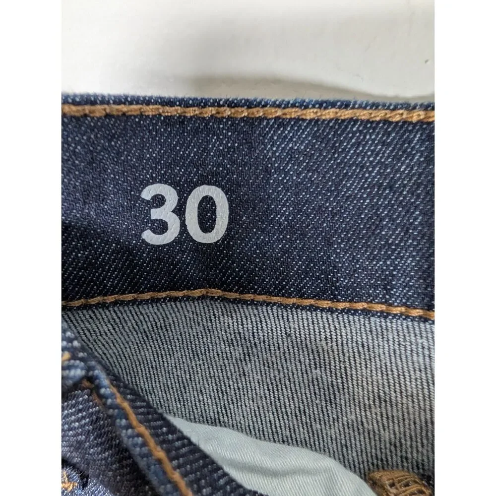 J. Crew Mid-Rise Vintage Slim-Straight Jeans 30 Resin Rinse Japanese Denim Chic